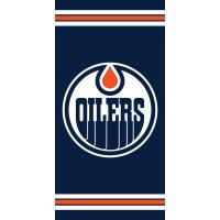 Osuška NHL Edmonton Oilers , Barva - Tmavo modrá , Rozměr textilu - 70x140