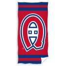 Osuška NHL Montreal Canadiens , Barva - Červeno-modrá , Rozměr textilu - 70x140