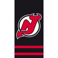 Osuška NHL New Jersey Devils Black , Barva - Červeno-černá , Rozměr textilu - 70x140