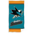 Osuška NHL San Jose Sharks , Barva - Tyrkysová , Rozměr textilu - 70x140