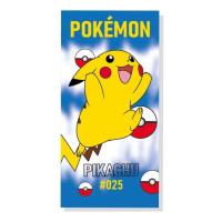 Osuška Pokémon Pikachu , Barva - Modro-žltá , Rozměr textilu - 70x140