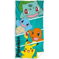 osuška Pokémon Prvá Generácia , Barva - Zelená , Rozměr textilu - 70x140