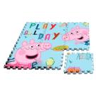 Pěnové puzzle PEPPA PIG 90x60 , Barva - Modrá