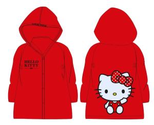 Pláštěnka Hello Kitty mašlička , Velikost - 98/104 , Barva - Červená