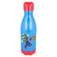 PLASTOVÁ FĽAŠA SUPER MARIO , Velikost lahve - 550 ml , Barva - Modrá