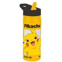 Láhev na pití Pokémon , Velikost lahve - 600 ml , Barva - Žltá