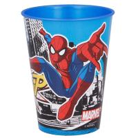 Plastový hrnček Spiderman , Velikost lahve - 260 ml , Barva - Modrá