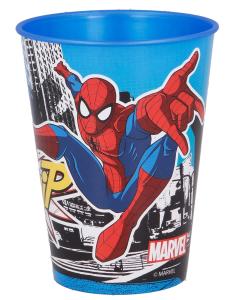 Plastový hrnček Spiderman , Velikost lahve - 260 ml , Barva - Modrá