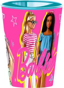 Plastový kelímek Barbie růžový , Velikost lahve - 260 ml , Barva - Malinová