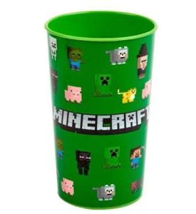 Plastový kelímek Minecraft zvířátka , Velikost lahve - 250 ml , Barva - Zelená