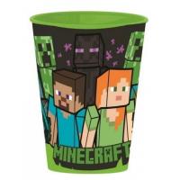 PLASTOVÝ KELÍMEK MINECRAFT , Velikost lahve - 260 ml , Barva - Zelená