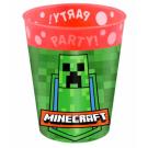 PLASTOVÝ KELÍMEK MINECRAFT , Velikost lahve - 250 ml , Barva - Zeleno-oranžová