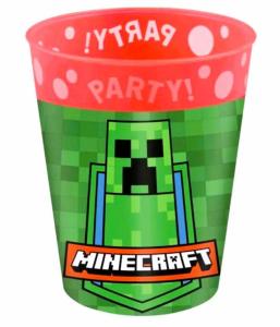 PLASTOVÝ KELÍMEK MINECRAFT , Velikost lahve - 250 ml , Barva - Zeleno-oranžová