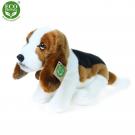 Plyšový basset 32 cm ECO , Barva - Biela