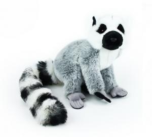 Plyšový lemur, 19 cm , Barva - Svetlo šedá