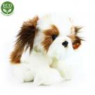 Plyšový pes shih tzu 28cm ECO , Barva - Bílo-hnědá