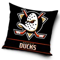 Polštářek NHL Anaheim Ducks Black Mask , Barva - Čierna , Rozměr textilu - 40x40