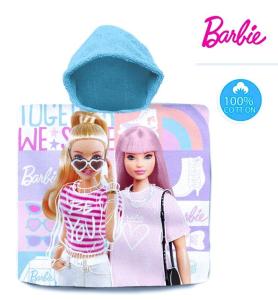 Pončo Barbie , Barva - Tyrkysová , Rozměr textilu - 60x120