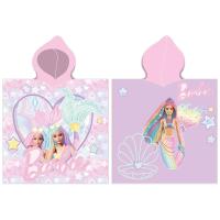 Pončo Barbie Mořské Princezny , Barva - Ružová , Rozměr textilu - 55x110