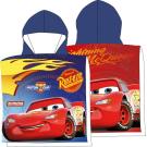 Pončo Cars piston cup , Barva - Modro-červená , Rozměr textilu - 50x100