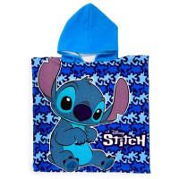 Pončo Lilo a Stitch modrá , Barva - Modrá , Rozměr textilu - 50x100