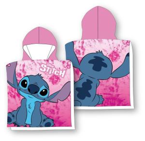 Pončo Lilo and Stitch pink , Barva - Malinová , Rozměr textilu - 55x110