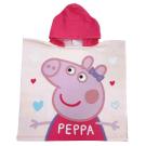 Pončo Peppa Pig , Barva - Ružová , Rozměr textilu - 55x110