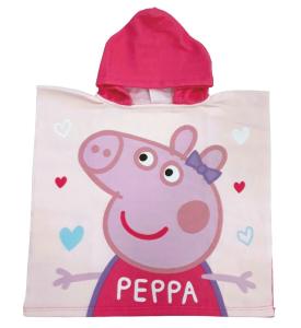 Pončo Peppa Pig , Barva - Ružová , Rozměr textilu - 55x110