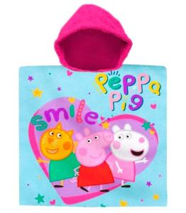 Pončo Peppa pig , Barva - Tyrkysová , Rozměr textilu - 60x120