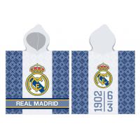 Pončo Real Madrid 1902 , Velikost - 55x110 , Barva - Bielo-modrá