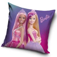 Obliečka na vankúšik Barbie Dve Princezné , Barva - Tmavo fialová , Rozměr textilu - 40x40