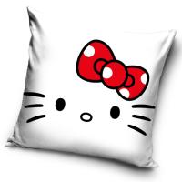 Obliečka na vankúšik Hello Kitty Red Bow , Barva - Biela , Rozměr textilu - 40x40