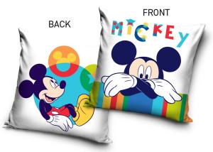 Povlak na polštářek Mickey Mouse Myška Muška , Barva - Biela , Rozměr textilu - 40x40