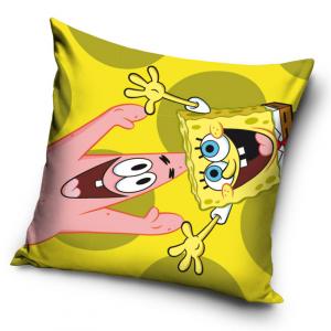 Povlak na polštářek Sponge Bob a Patrick , Barva - Žltá , Rozměr textilu - 40x40