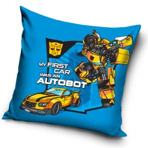 Povlak na polštářek Transformers Bumblebee , Barva - Modrá , Rozměr textilu - 40x40