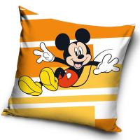 Povlak na polštářek Veselý Mickey Mouse , Barva - Oranžová , Rozměr textilu - 40x40