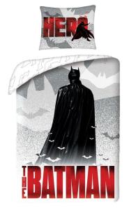 Obliečky Batman Hero , Barva - Šedo-červená , Rozměr textilu - 140x200