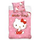 Povlečení do postýlky Hello Kitty Malá Mlsalka , Barva - Ružová , Rozměr textilu - 100x135