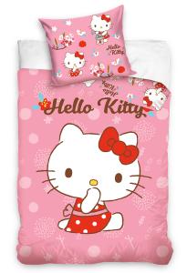 Povlečení do postýlky Hello Kitty Malá Mlsalka , Barva - Ružová , Rozměr textilu - 100x135