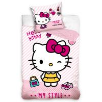 Povlečení Hello Kitty My Style , Barva - Svetlo ružová , Rozměr textilu - 140x200