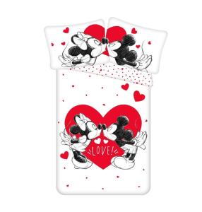 Obliečky Mickey a Minnie Love , Barva - Biela , Rozměr textilu - 140x200