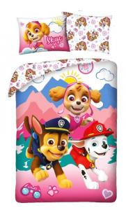 Obliečky Paw Patrol pink , Barva - Barevná , Rozměr textilu - 140x200