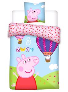 Povlečení peppa pig , Barva - Světlo modrá , Rozměr textilu - 100x135