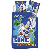 Obliečky Sonic ježko , Barva - Modrá , Rozměr textilu - 140x200