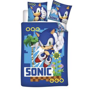 Obliečky Sonic ježko , Barva - Modrá , Rozměr textilu - 140x200