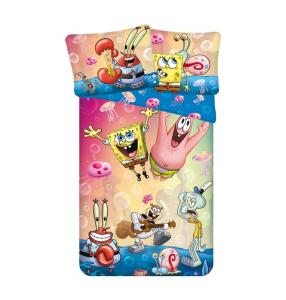 Povlečení Sponge Bob Party micro , Barva - Barevná , Rozměr textilu - 140x200