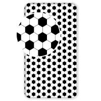 Prestieradlo Futbal , Barva - Bielo-čierna , Rozměr textilu - 90x200