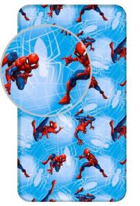 Prostěradlo Spiderman , Barva - Modrá , Rozměr textilu - 90x200