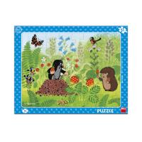 Puzzle doskové 40 Krtko a Jahody , Barva - Modrá