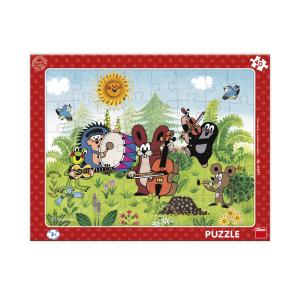 Puzzle doskové 40 Krtko a Kapela , Barva - Červená